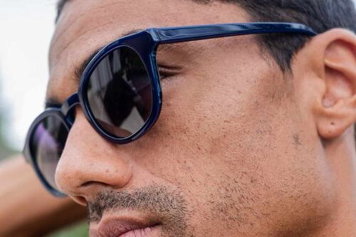 Panto Sonnenbrille Woodstock black – Bild 3