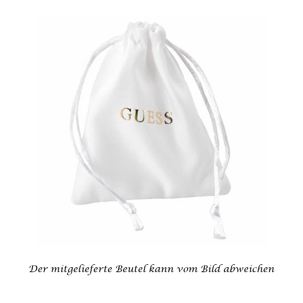 Rosefarbener Guess Damen Ohrstecker mit synthetischen Kristallen 2 Rosefarbener Guess Damen Ohrstecker mit synthetischen Kristallen – Bild 2